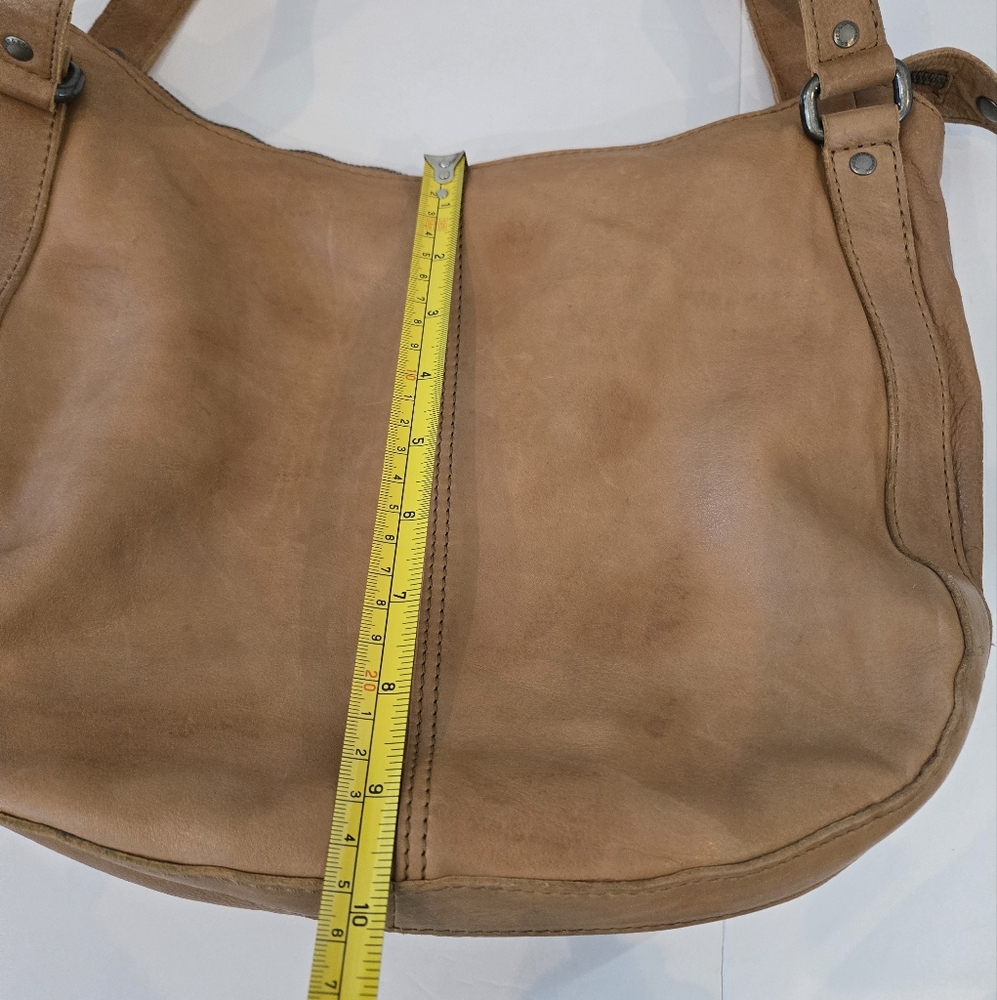 Spikes & Sparrow Tan Leather Satchel Bag Purse Very Good Condition - Picture 4 of 9
